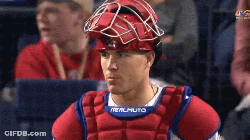 Baseball Player In Helmet And Vest Saying Aeromuto GIF
