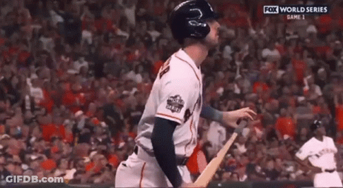 Baseball Player In Helmet In Front Of Crowd GIF