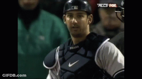 Baseball Player In Helmet With Letter B GIF