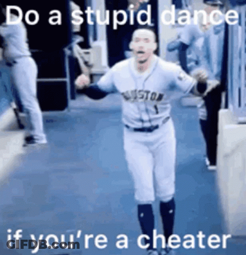 Baseball Player In Houston Jersey Dancing GIF