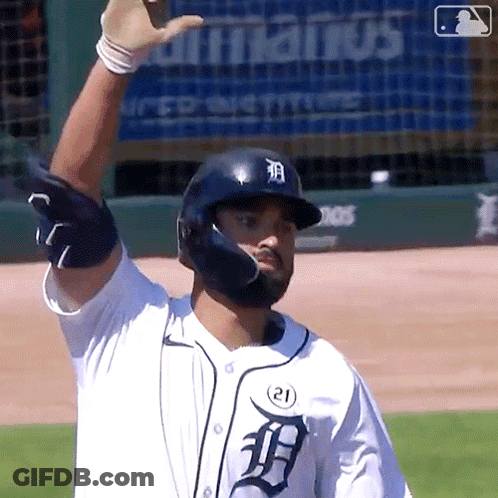 Baseball Player In Jersey Number 21 GIF