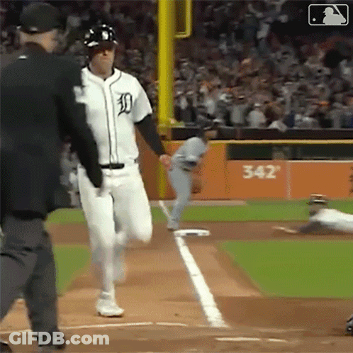 Baseball Player In Jersey Saying D GIF