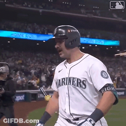 Baseball Player In Mariners Jersey GIF