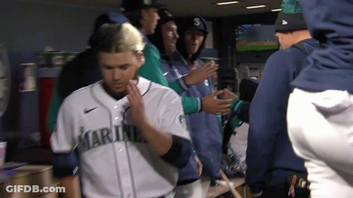 Baseball Player In Marines Jersey GIF