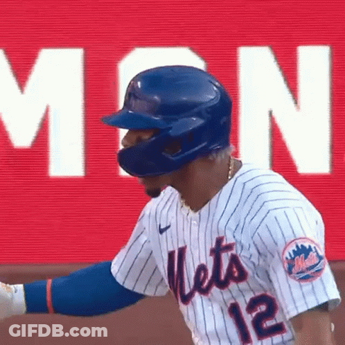 Baseball Player In Mets Jersey GIF