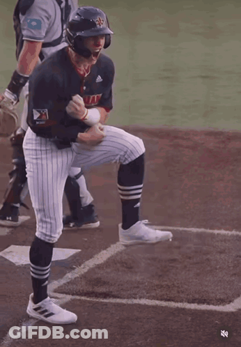 Baseball Player In New Island Jersey GIF