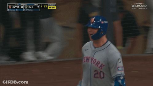 Baseball Player In New York Jersey High Fives Teammate GIF