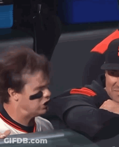 Baseball Player In Nike Jersey Sitting GIF