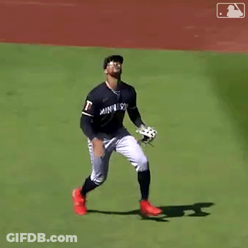 Baseball Player In Number 22 Jersey Throwing Ball GIF