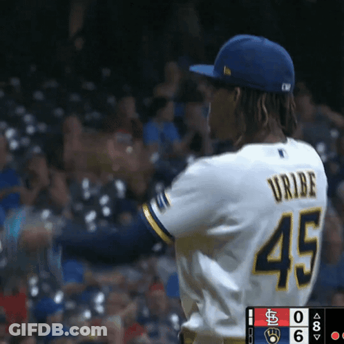 Baseball Player In Number 45 Jersey GIF