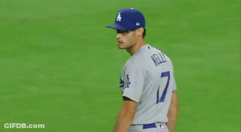 Baseball Player In Number 7 Jersey GIF