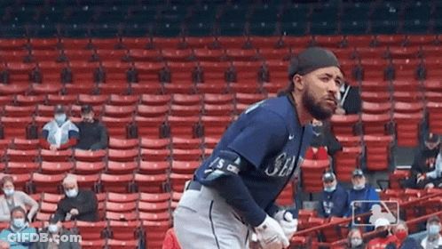 Baseball Player In Outfield GIF