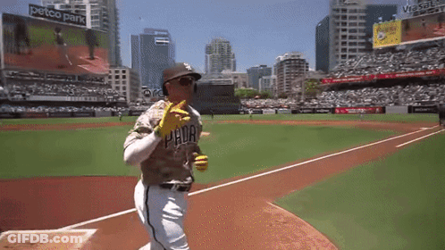 Baseball Player In Padres Jersey GIF