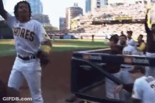 Baseball Player In Padres Jersey GIF