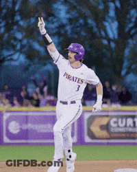 Baseball Player In Pirates Jersey Running GIF