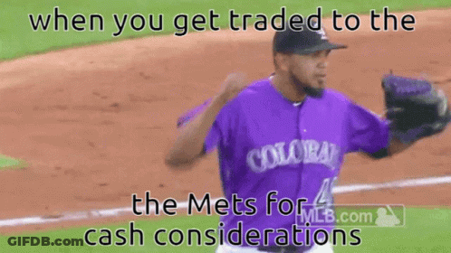 Baseball Player In Purple Colorado Jersey GIF