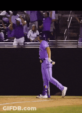 Baseball Player In Purple Uniform Rays GIF