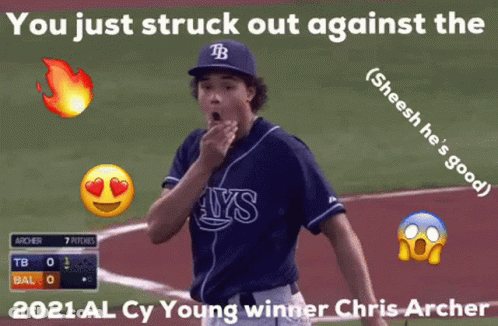 Baseball Player In Rays Jersey GIF