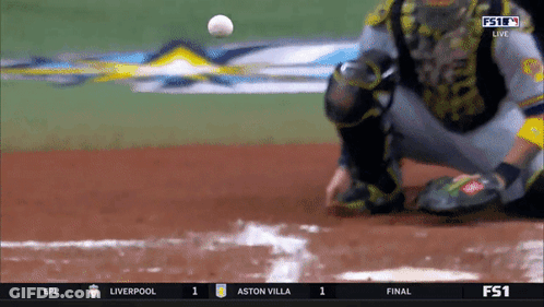 Baseball Player In Rays Jersey Running GIF