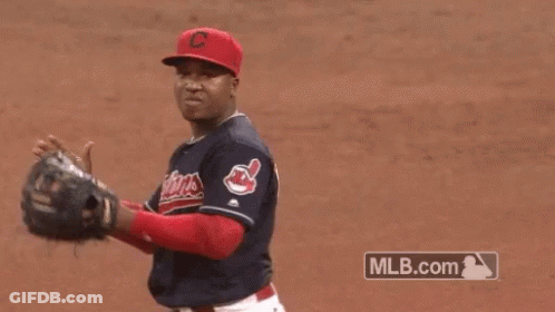Baseball Player In Red C Hat GIF