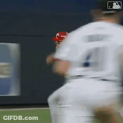 Baseball Player In Red Hat GIF