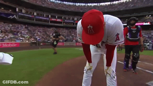 Baseball Player In Red Hat With A GIF