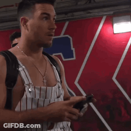 Baseball Player In Red Helmet Saying Happy Birthday GIF