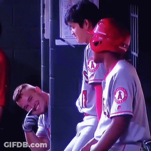 Baseball Player In Red Helmet With A GIF