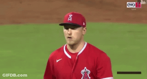 Baseball Player In Red Jersey GIF