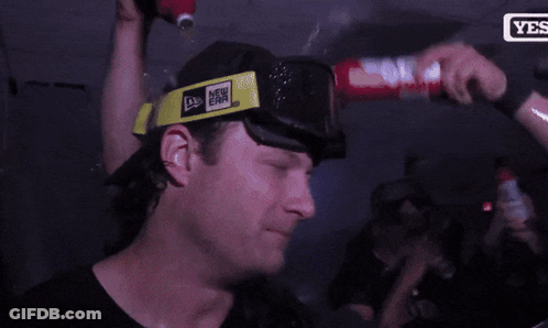 Baseball Player In Red Jersey Number 25 GIF