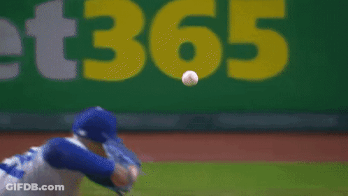 Baseball Player In Red Jersey Number 55 GIF