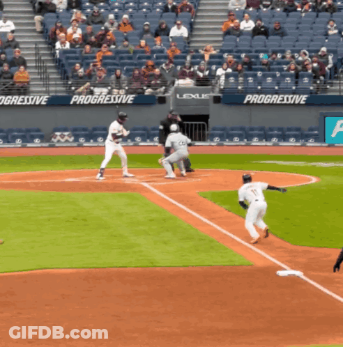 Baseball Player In Red Uniform Number 8 GIF