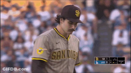 Baseball Player In San Diego Jersey GIF