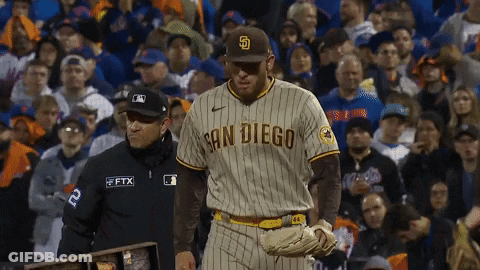 Baseball Player In San Diego Uniform GIF