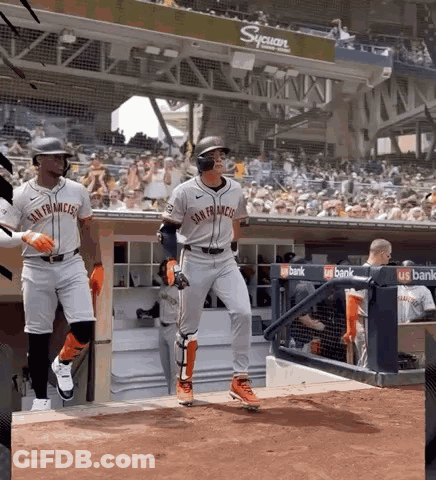 Baseball Player In San Francisco Jersey GIF