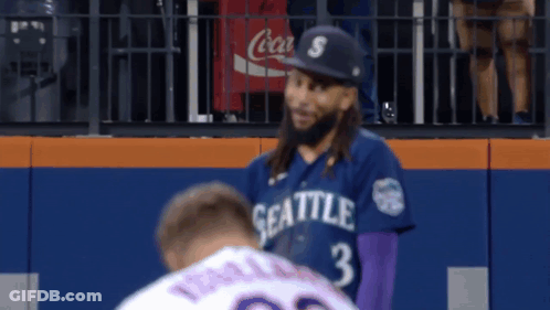 Baseball Player In Seattle Jersey GIF