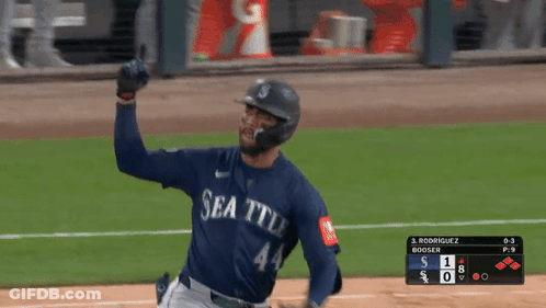 Baseball Player In Seattle Jersey GIF