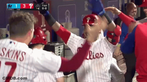 Baseball Player In Skins Jersey GIF