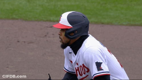 Baseball Player In Twins Jersey GIF