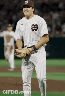 Baseball Player In Uniform With M GIF