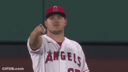 Baseball Player In White Jersey And Red Hat GIF