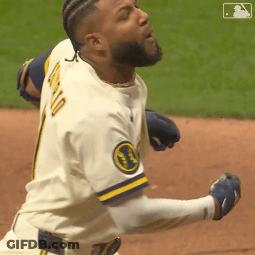 Baseball Player In White Jersey Number 1 GIF