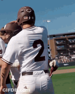 Baseball Player In White Jersey Number 2 GIF