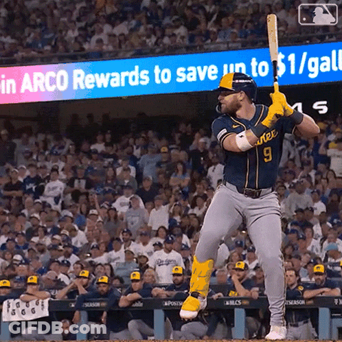 Baseball Player Interviewed By Woman With Microphone GIF