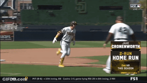 Baseball Player Jake Cronenworth Running GIF