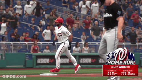 Baseball Player James Wood Running GIF