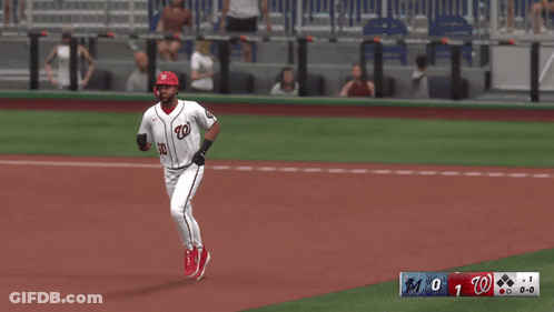 Baseball Player James Wood Running To Base GIF