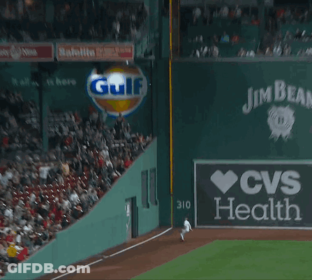 Baseball Player Leaning Against Wall GIF