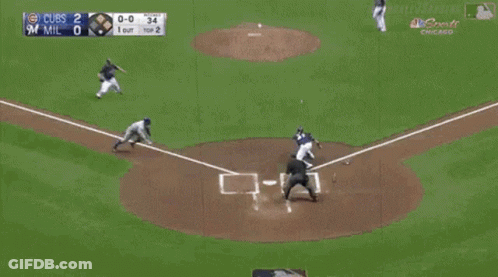 Baseball Player Lying On Ground With Hands Up GIF