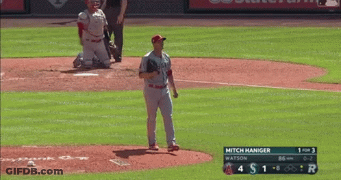 Baseball Player Mitch Hanger Throwing GIF